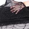 Halloween Decoration Fireplace Mantle Decorations Black Lace Spiderweb Table Runners Fireplace Cover Halloween Party Supplies