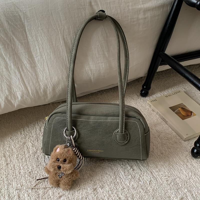 Lässige Umhängetasche, Kordelzug-Ein-Schulter-Tasche, Schlichte Achseltasche, Wolkentasche