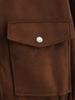 European & American Women's Suede Texture Jacket Coat