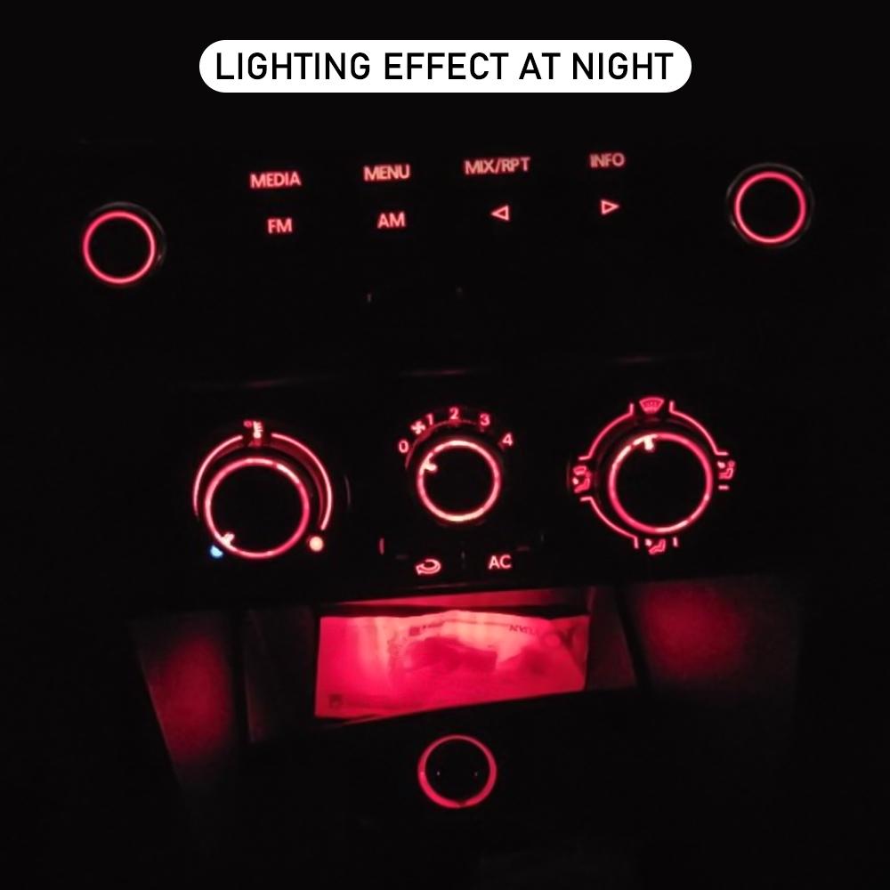 3PCS Car AC Knob Car Air Conditioning Heat Control Switch Knob for Volkswagen VW Polo 2004-2013 Aluminum Alloy Accessories