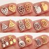 5Pcs Strawberry/Cherry/Pineapple/Watermelon Charms Stainless Steel Fruits Pendants DIY Bracelets Necklace Making Jewelry Making