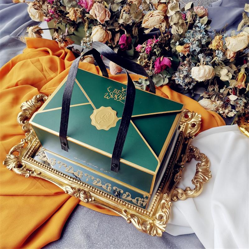 

StoBag-Коробки для торта на весілля та день народження, шоколадна подарункова коробка, для випічки, хліба, печива, цукерок, прикраса для дитячого свята, упаковка для десертів 5pcs One Lot