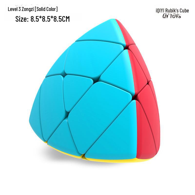 Qiyi 3x3 Zauberwürfel und Pyramide Ahornblattform Rotationsspielzeug Set für die frühe Bildung von Kindern