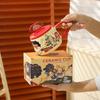 Creative mobile phone holder mug hand-painted wind cartoon puppy high value girl water cup office household cup