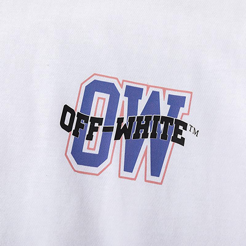 9062 Off-White 2025 Spring/Summer New Letter Printed Pattern Round Neck Hooded Short Sleeved T-shirt for Men and Women