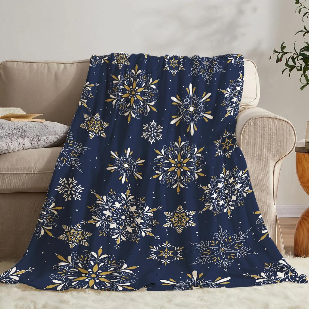 Christmas Creative Throw Blanket Flannel Print  Super Soft Cozy Sofa Nap Blanket Home  Perfect Home Gift for Her