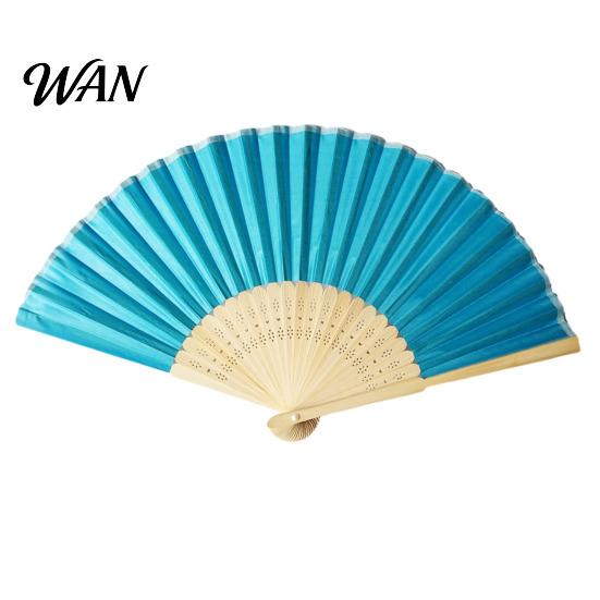 Lightweight Bamboo Fan Chinese Style Silk Folding Fan, Ribs Decorative Handheld Summer Cooling Portable Party Favors for Men Women Wooden