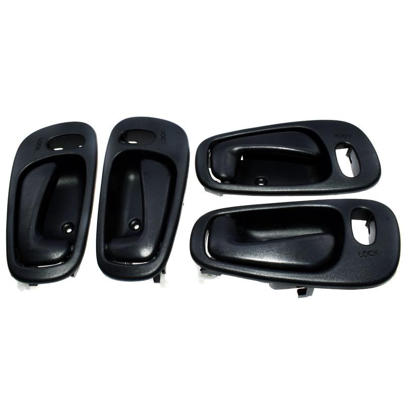 ide Interior Door Handle with Power Lock Hole Left Right 4PCS For Toyota Corolla 1998 1999 2000 2001 2002 69206-02060 New