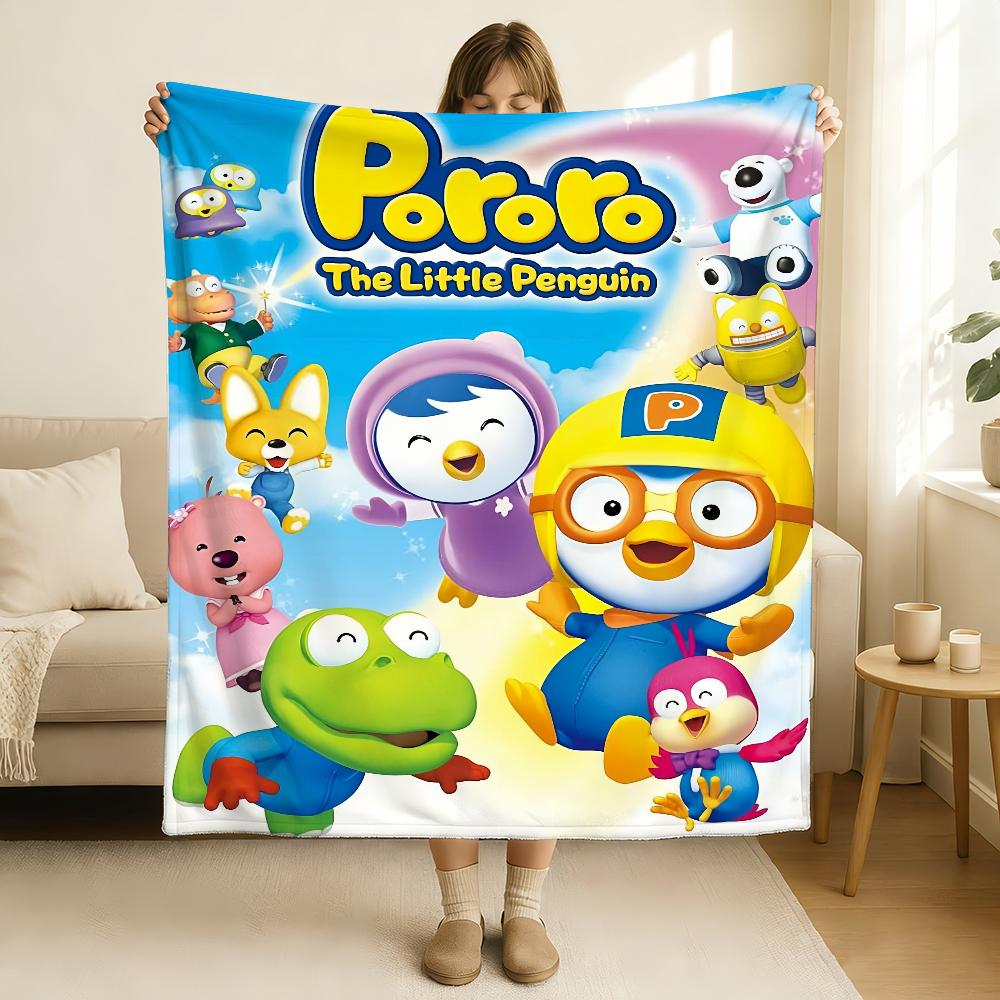 Cartoon P Pororo the L Little P Penguin Blanket Soft and Skin Friendly For Couch Bed Napping Bedspread All Seasons Comforter