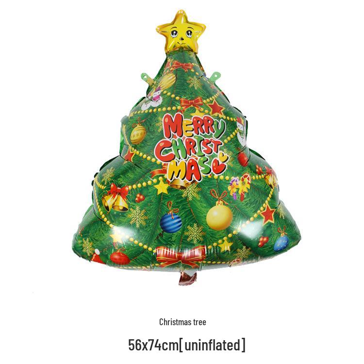 Christmas Decor Set: Snowman, Santa, Snowflake & Tree Balloons