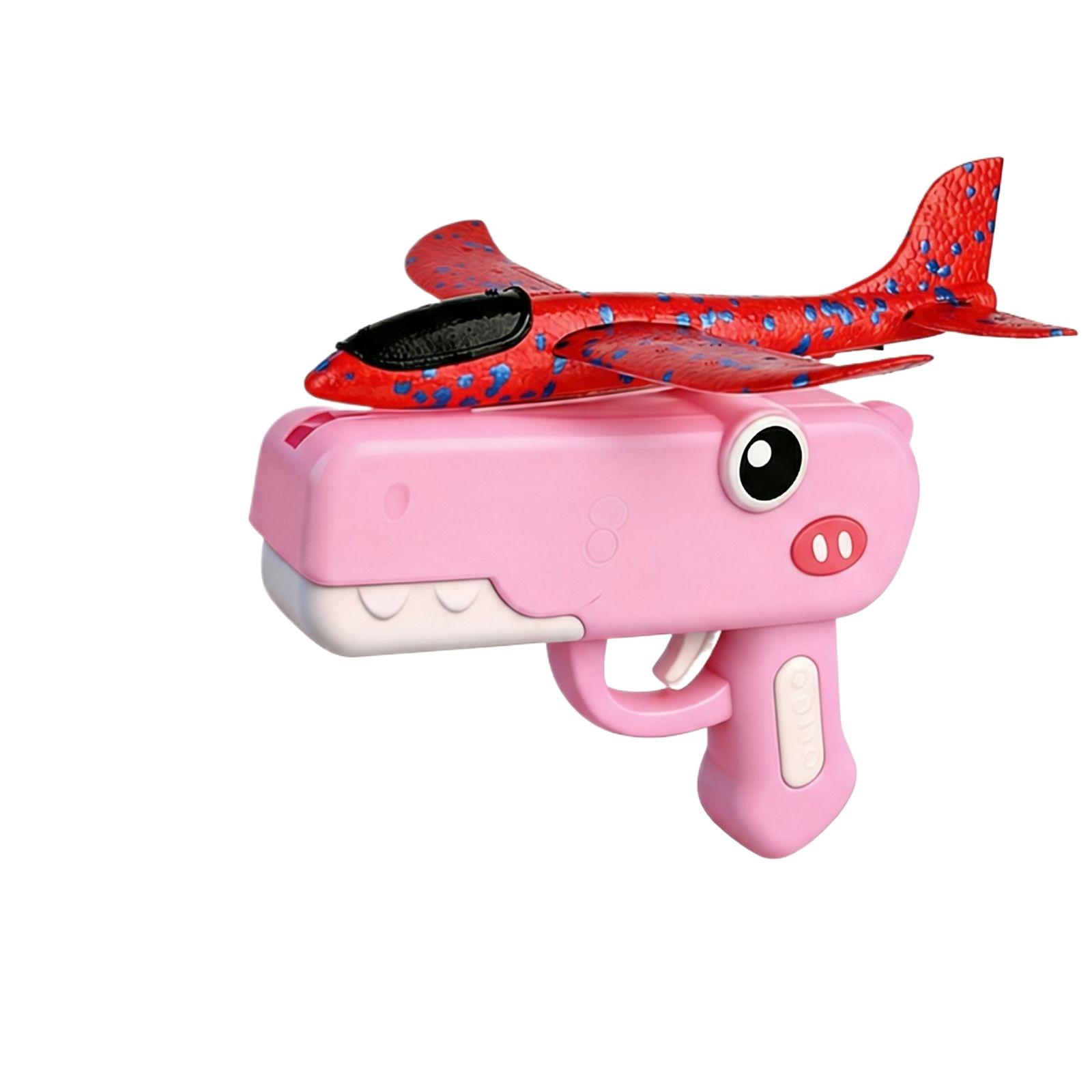 

Children s Toy Airplane Catapult Outdoor Toy-Boxed Version One Size рожевий