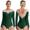 Women Jazz Dance Costume Rhythmic Gymnastics Stage Wear Athletic Activewear Leotard Athletic Figure Skating Bodysuit Dancewear