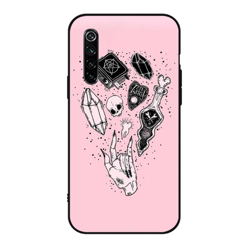 Witches Moon Tarot Wiedźmi Etui na Telefon Dla Realme GT 2 9i 8i 7i Pro X50 X2 C35 C21 C20 C11 C3 Miękkie Czarne Etui na Telefon