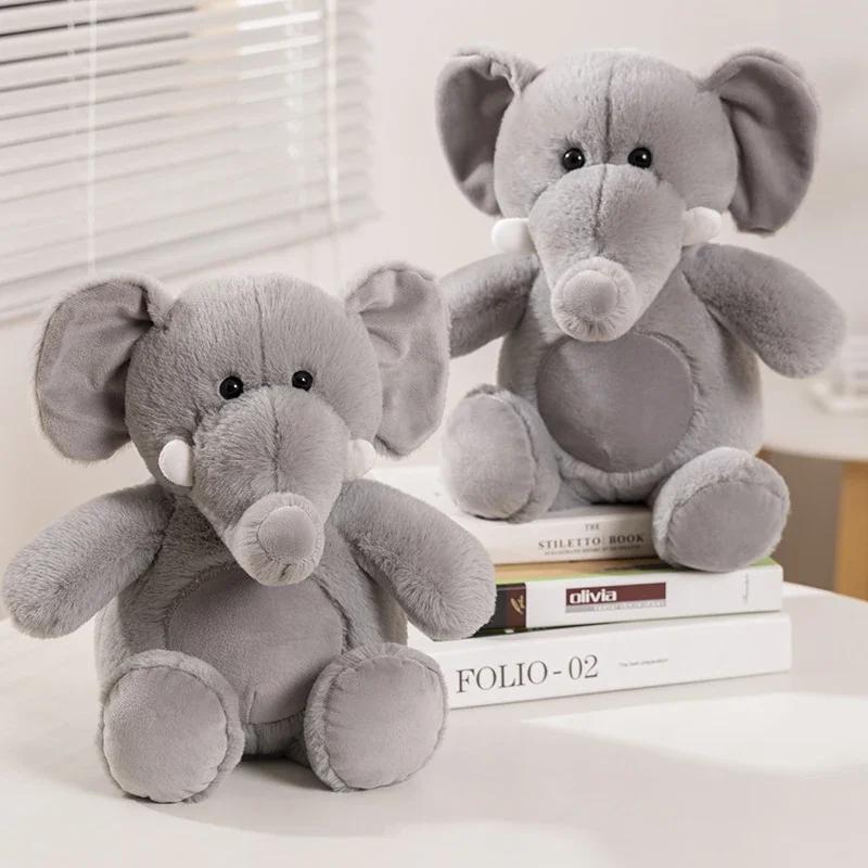 Kawaii Elephant Plush Soft Stuffed Animal Cute Elephant Pillow Toy Gift For Toddler Kid Adult Decoration 40~65CM