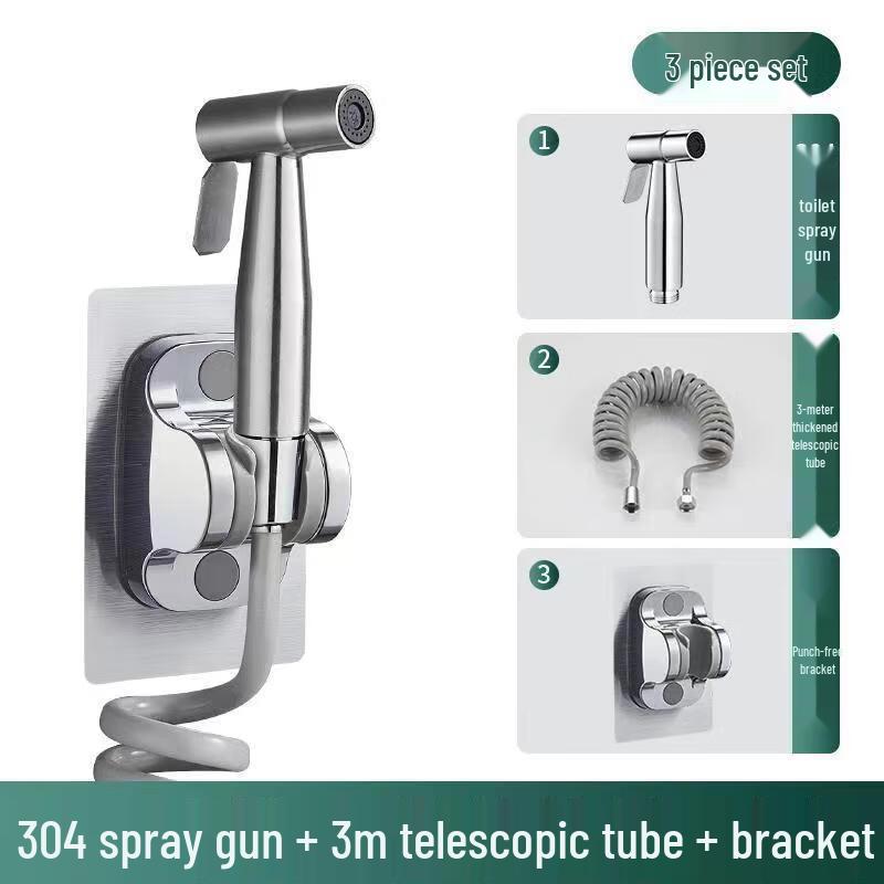 304 Stainless Steel Toilet Bidet Sprayer Set