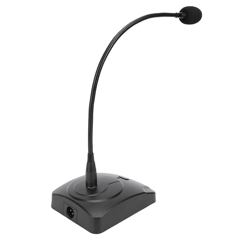 Desktop Gooseneck Wired Microphone System Table Mounted Corded Voice Condenser Mic Professional for Conference