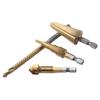 4Pcs Professional Step Cone Countersink Drill Bits Chamfering End Mill Cutter Countersink Drill Bit with Hex Shank