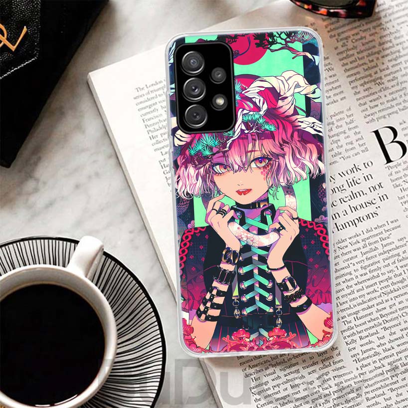 Japanese Style Anime Girl Phone Case For Samsung Galaxy A15 A14 A54 A13 A53 A12 A52S A55 A22 A23 A24 A32 A33 A34 A25 A35 A03S A0
