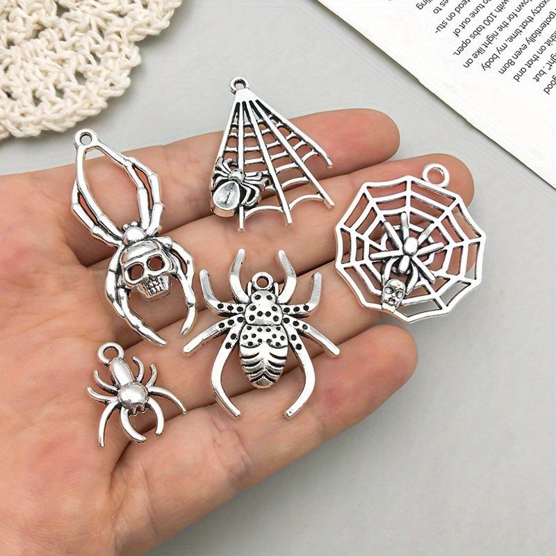 13pcs/set Spider Accessories Pendant for Jewelry Making DIY Pendants for Gift Charms for Jewelry Making