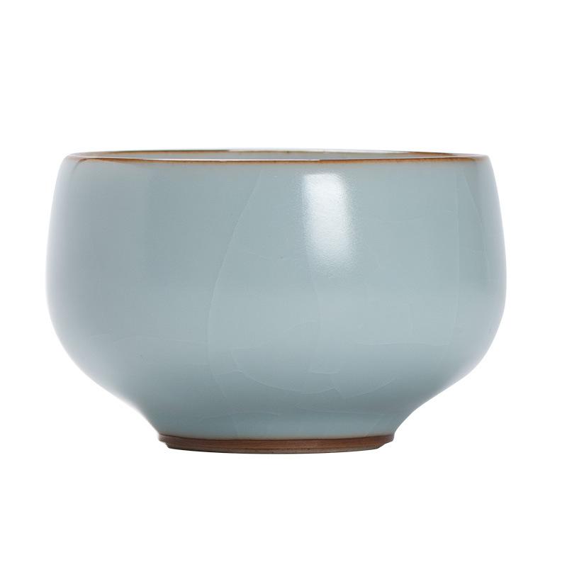 Tianqing Ru Kiln Cup Master Cup Handmade High-end Teacup Master Famous High-end Cup Kung Fu Tea Set