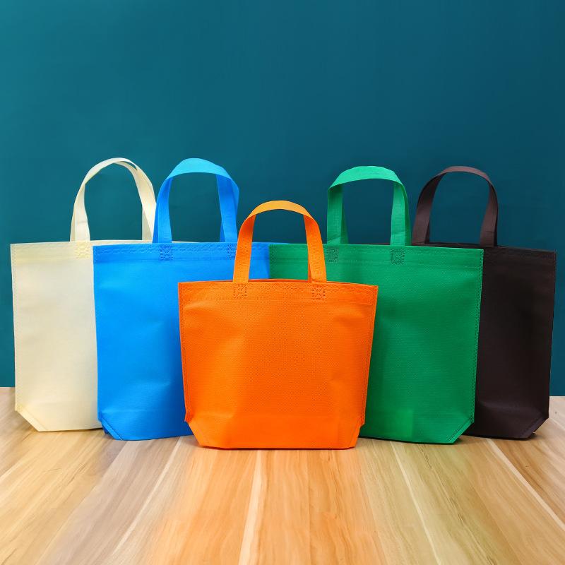12/30pcs Non Woven Tote Bags Reusable Shopping Bags with Handles for Birthday Wedding Groceries Retail Parties