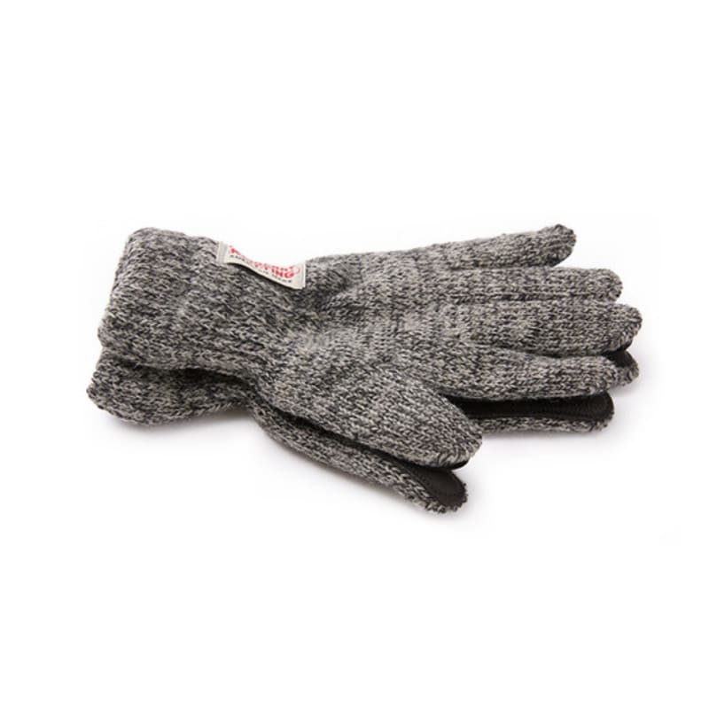 NEWBERRY KNITTING Deerskin Wool Gloves - Charcoal