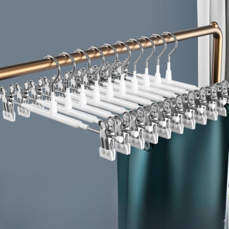 Seamless Household Trouser Rack Trouser Clip RackSkirt Clip Anti-burst Pleated, Strong Drying Trouser Clip Stainless Steel Drying Trouser Clip
