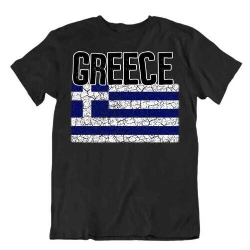 Flag T-Shirt Greece Fashion Country Souvenir Gift Tee Pride Logo