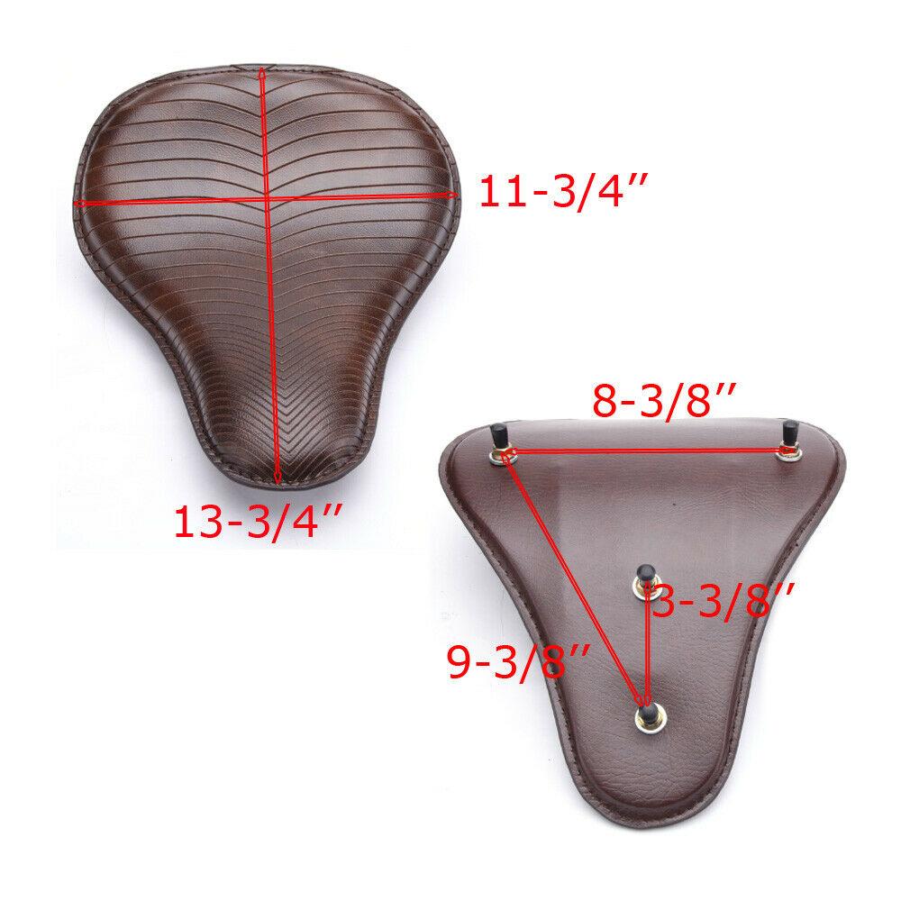 Motorcycle Brown Spring Solo Seat For Harley Road Glide Sportster XL 1200 883 Heritage Softail For Honda Shadow Spirit ACE