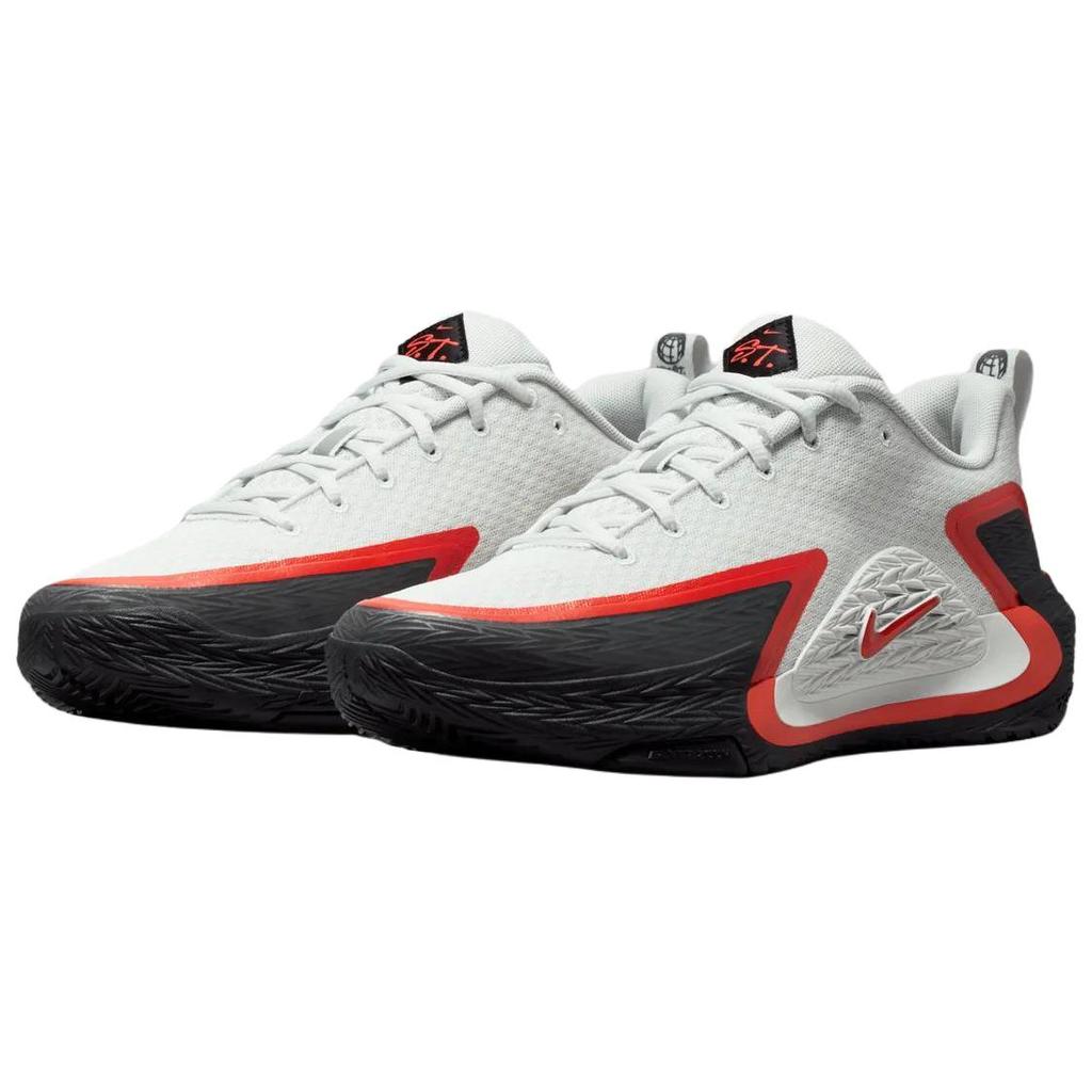 Nike ST. Chaussures de Basketball Respirantes GLOW Unisexes Blanc Noir Rouge II2284-103