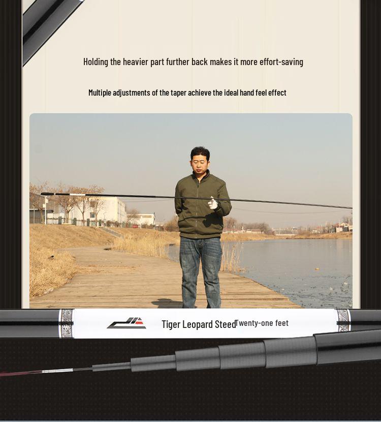 28 Tone Super Hard 4.5m Carbon Fiber Fishing Rod for Carp and Crucian Carp