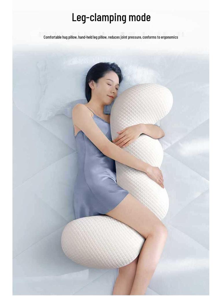Memory Foam Body Pillow for Teens & Adults - Side Sleeper, Removable & Washable Cover, Long Leg-Clamping Design