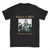 Featuring The King And Clown Patterns This Russian Style Black Round Neck Tshirt Is An Ideal Choice For Daily Leisure