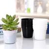 10pcs 7x7cm Mini Circular Succulent Plant Seedling Pot Indoor Tabletop Mini Flower Pot Round Plant Cultivation Plastic Pot