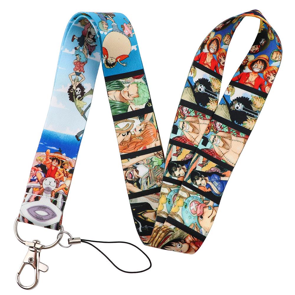 Cordon de dessin animé pirate multicolore: Accessoire pour téléphone, carte d'identité, porte-clés