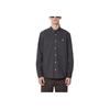 Carhartt WIP Solid Logo Button Long Sleeve Shirt Men shirts Charcoal I023339-1ZY-XX