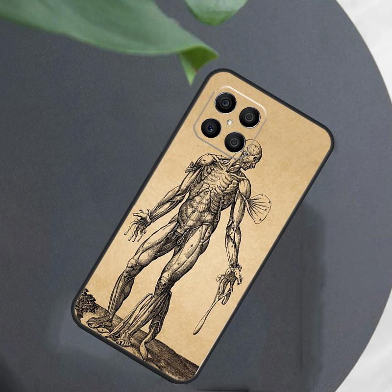 Human Anatomy For Honor Magic 5 6 7 8 Pro Case For Honor 400 200 50 70 Lite X8c X8b X9a X9b X9c X9d Win RT