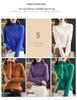 Women's Thickened Half-High Collar Pure Wool Sweater - Loose Knit Base Layer for Autumn/Winter