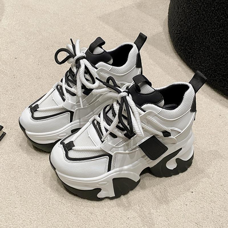 

Height increase small man platform dad shoes spring and autumn new fashionable and easy to match breathable casual sports shoes women s 34 чёрный
