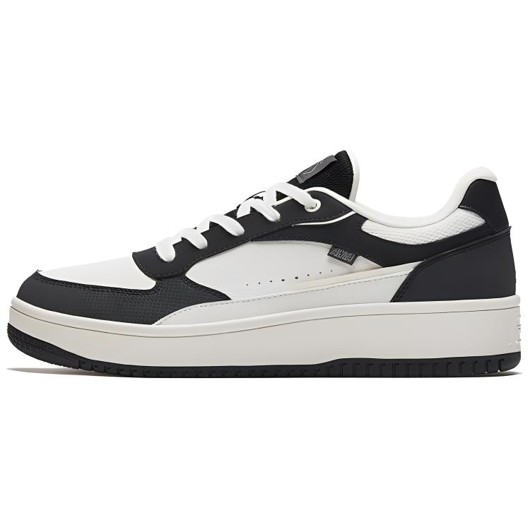Anta Low Top Sneakers Mens Black White 912448018-2 40.5