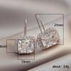 BELLA BOX Luxury Bridal Wedding Hook Earrings Simple Elegant Design Brilliant CZ Aesthetic Earrings New Fashion Jewelry For Women