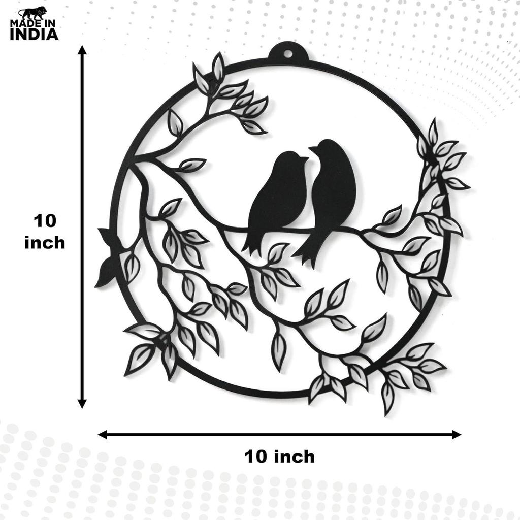 Bird Design Wooden Wall Decor for Living Room | Wall Hanging Art for Bedroom, Hall & Office