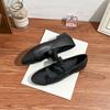 Xiaoxiangfeng Mary Jane Single Shoes Women's Versatile Soft-soled Flats Daily Casual Style Low-heeled Work Shoes Black Shoes