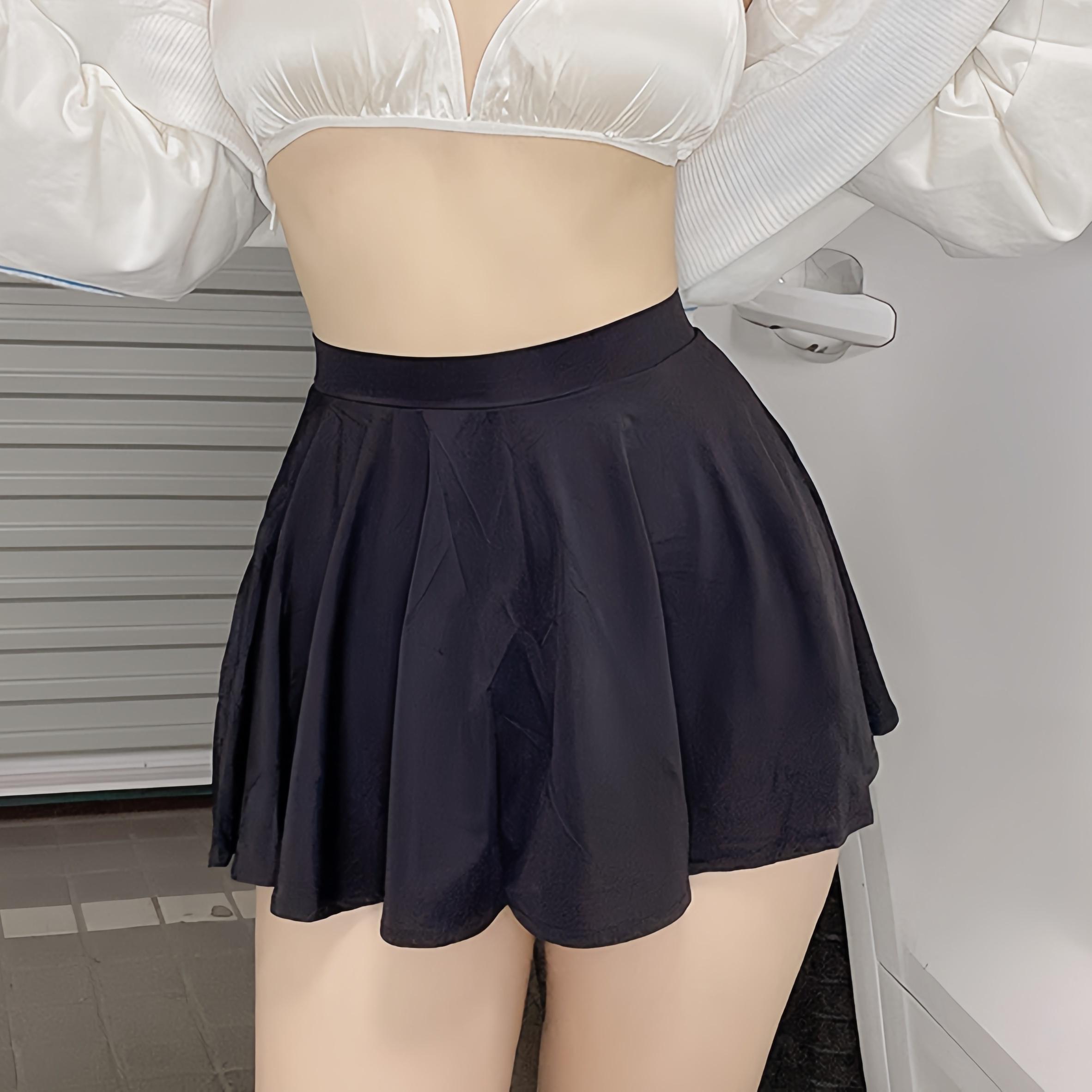 

Новые корейские стили Прозрачная мини-юбка с запахом, плиссированная на бедрах, с низкой посадкой, А-силуэта, сексуальная черная длинная юбка для женщины, одежда для ночного клуба, юбка для вечеринки L чёрный