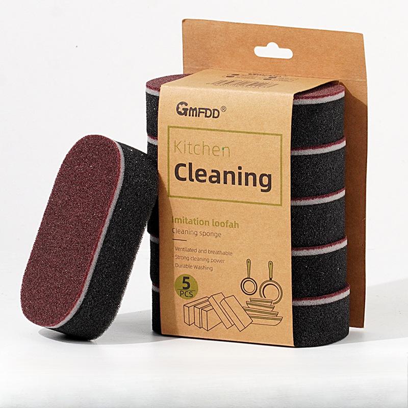 Magic Cleaning Sponges Double -sided Reusable Pan Pot Dishwashing Scouring Pads Household Kitchen Sponge Wipes Brush Clean Tools
