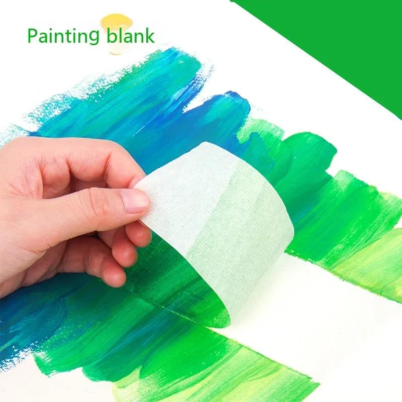 10mm-48mm Paper Fixation Masking Tape for Artist Sketch Watercolor Drawing Oil Painting School Supplie 13M Sticky Traceless Tape