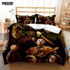 Halloween Horrorfilm Clown Gedruckter Bettbezug Kissenbezug Queen Bettwäscheset Bettwäscheset Luxus Personalisierte Bettwäsche