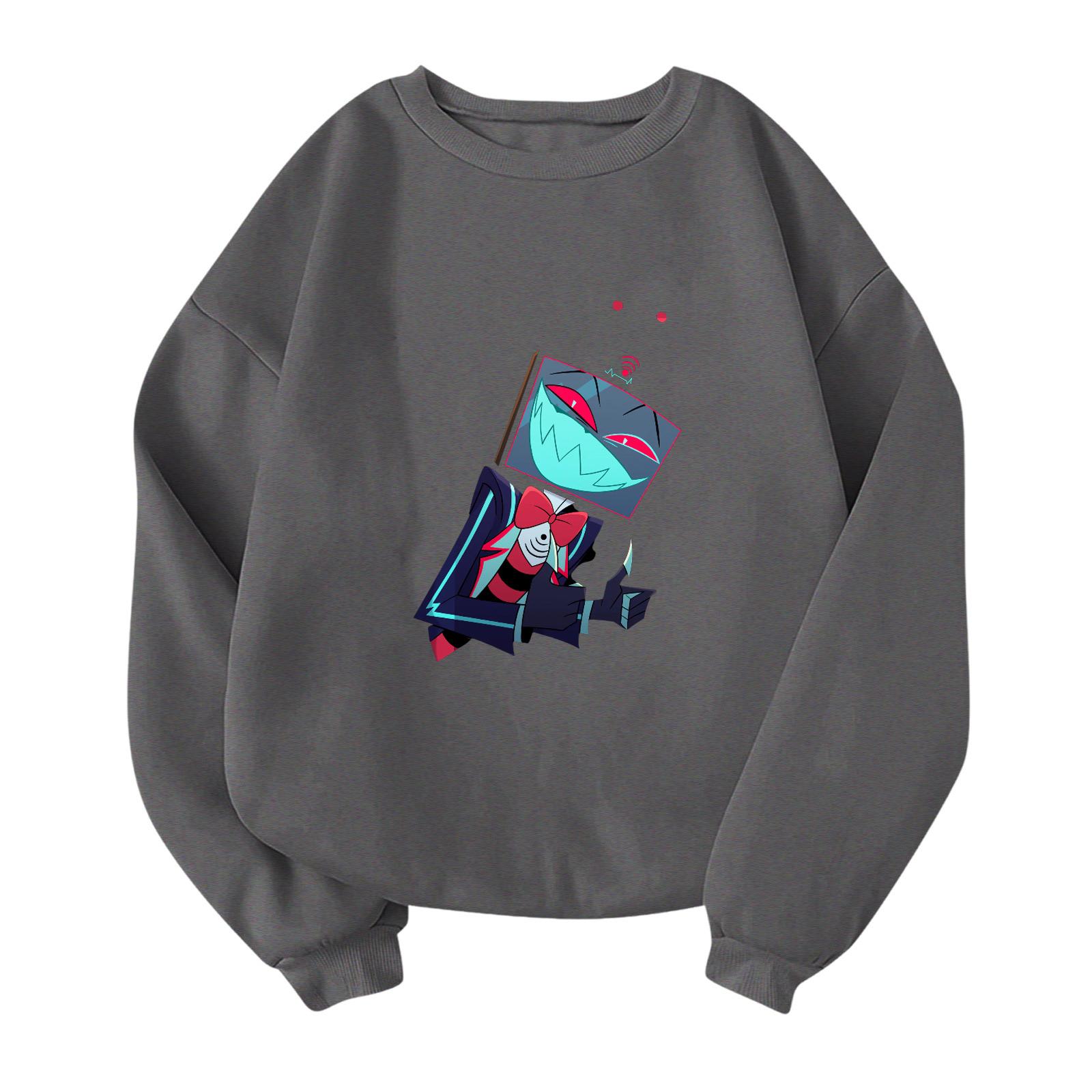 

Детский модный легкий пуловер с длинным рукавом и круглым вырезом с карманами, пуловер с принтом 130