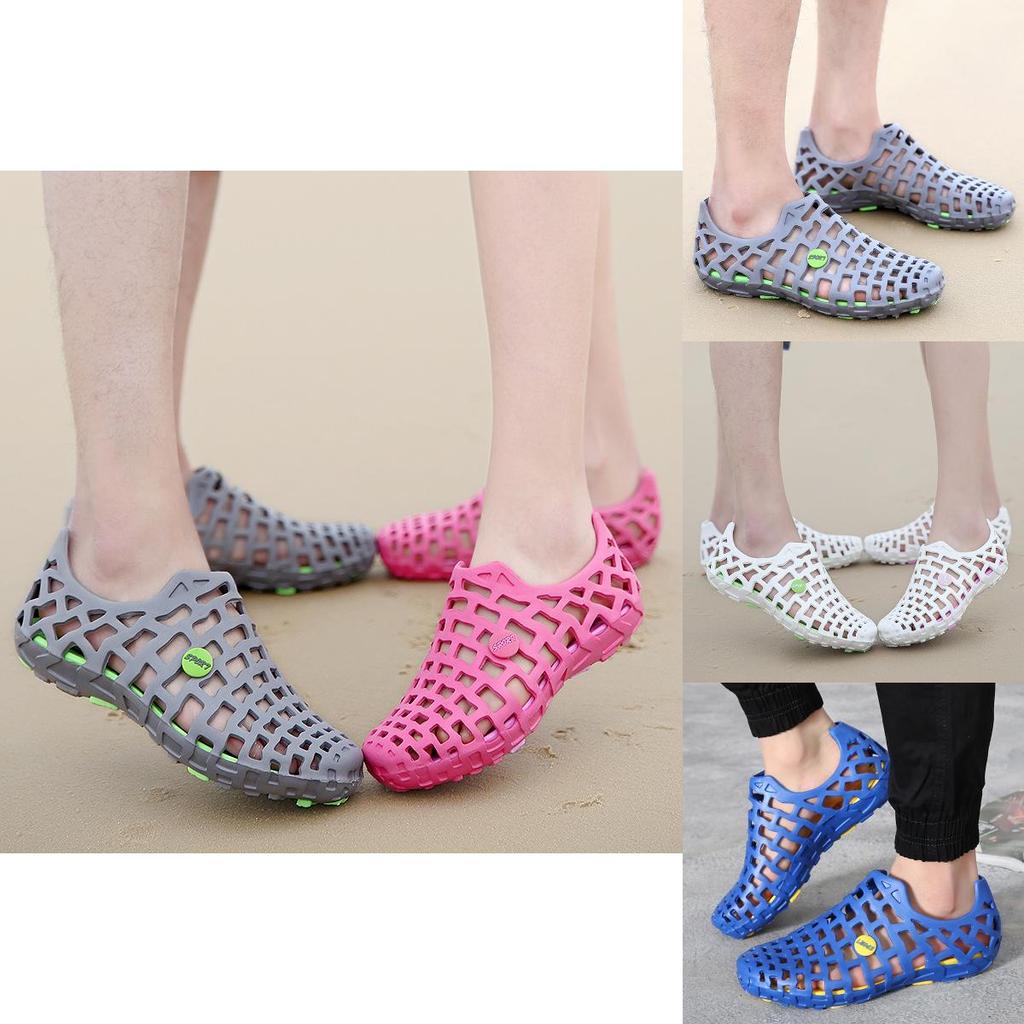 Beach Men Women Breathable Slippers Hollowout Sandals Outdoor Garden Shoes Hole