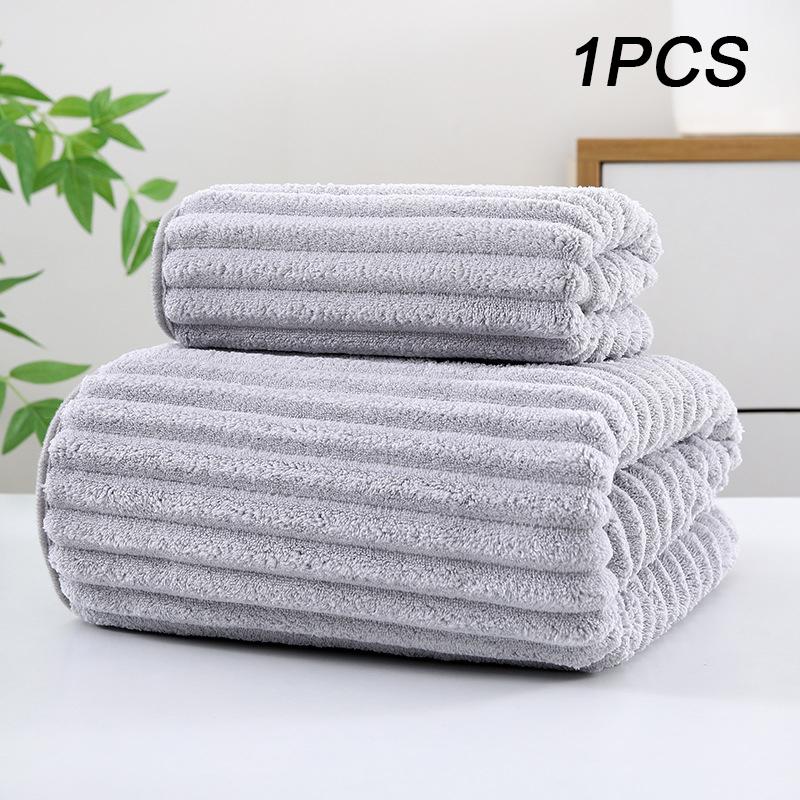 Thickening High Quality Bamboo Charcoal Coral Velvet Fiber Bath Towel Super Absorbent And Quick Drying Bath Towel Bathroom Use